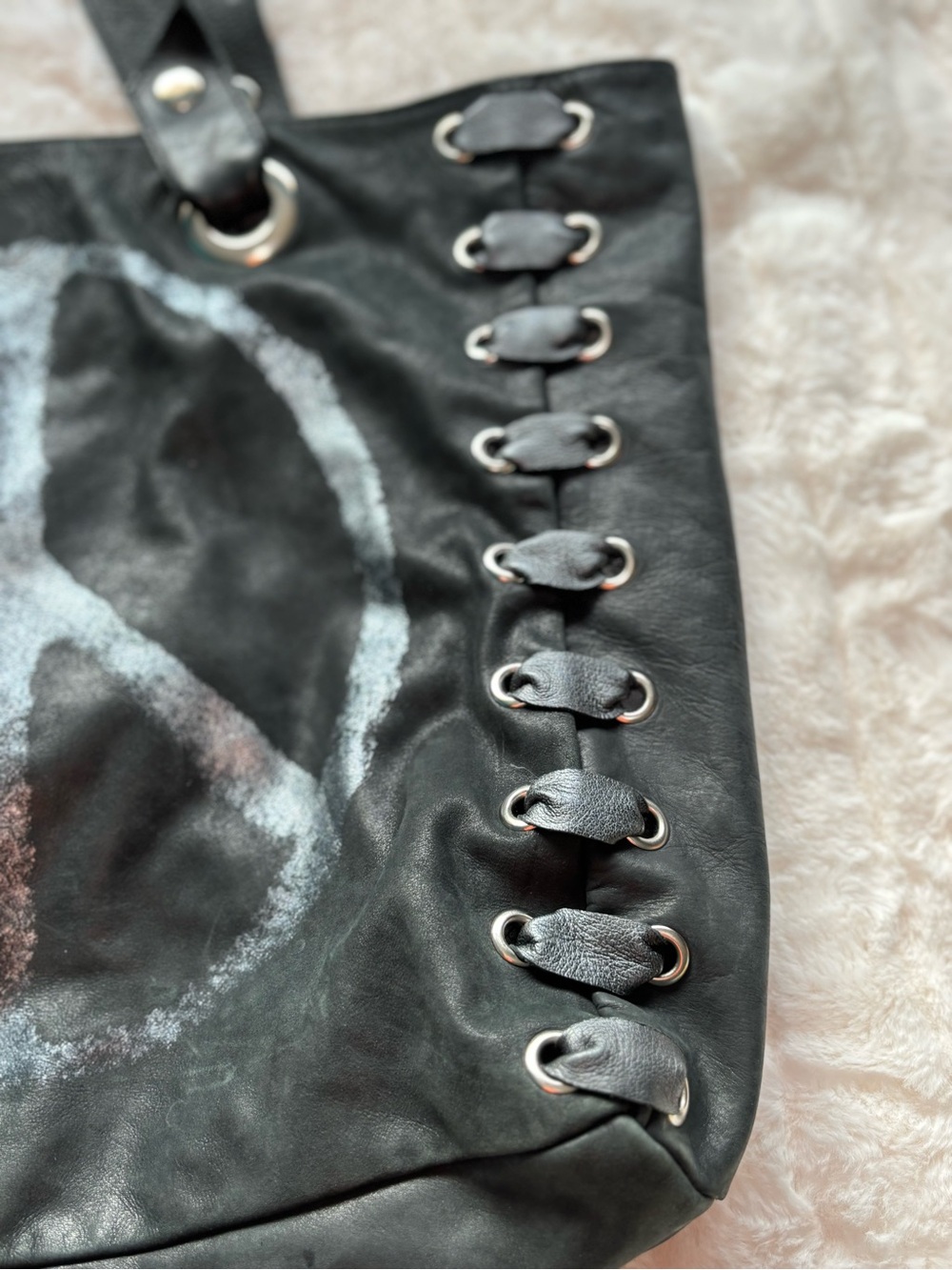 Eyes of Ruth Boho peace sign festival Bag - Picture 4 of 17